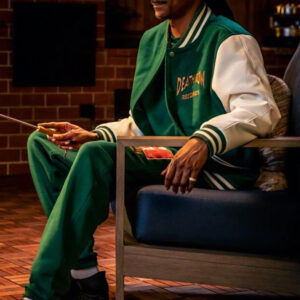 Death Row Green Paisley Varsity Jacket