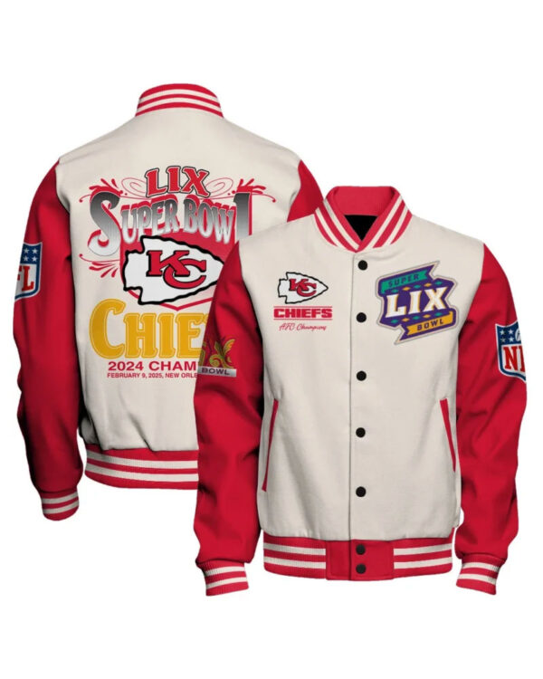 Kansas City Chiefs Super Bowl LIX Celebrate The Victory Varsity Jacket
