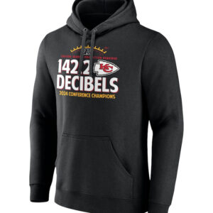 Men’s Kansas City Chiefs Fanatics Black 2024 AFC Champions Hometown Not Done Fleece Pullover Hoodie