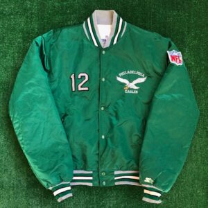 90’s Philadelphia Eagles #12 Cunningham Satin Jacket