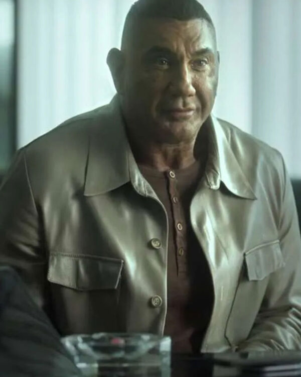 The Killer’s Game 2024 Dave Bautista Leather Jacket