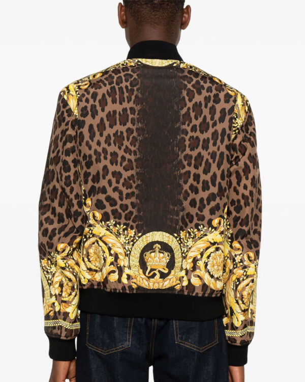 Versace Barocco-Print Bomber Jacket - Image 2